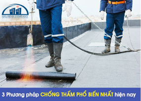 3 PHƯƠNG PHÁP CHỐNG THẤM PHỔ BIẾN NHẤT HIỆN NAY