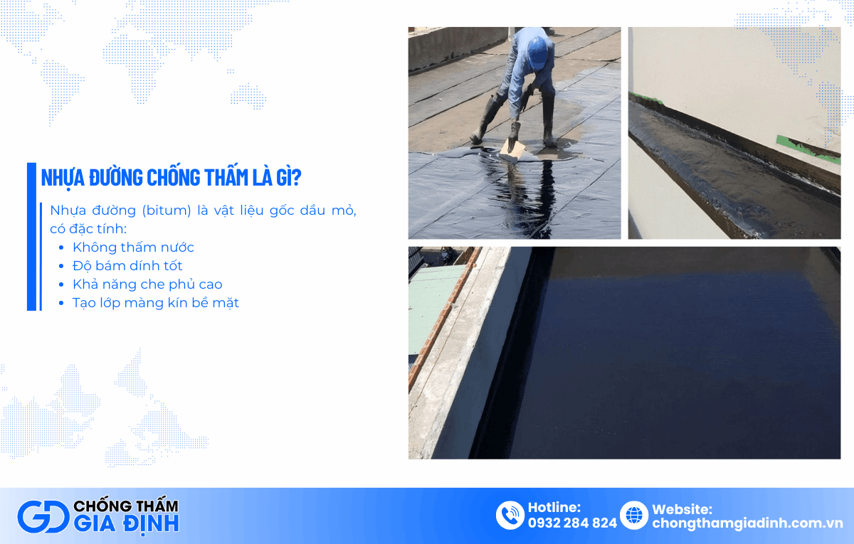 Cách quét nhựa đường chống thấm