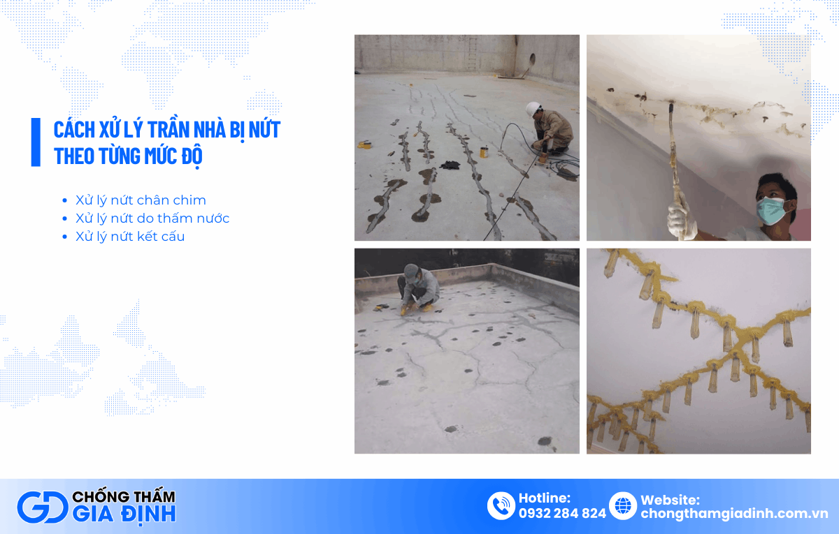 trần nhà bị nứt có nguy hiểm không