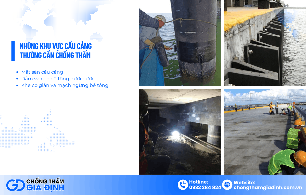 Chống thấm cầu cảng