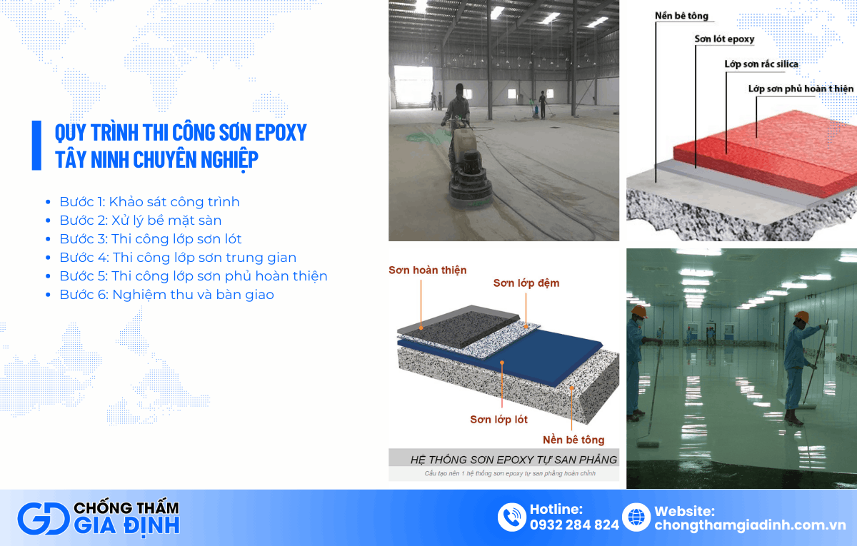 Thi công sơn epoxy tại Tây Ninh